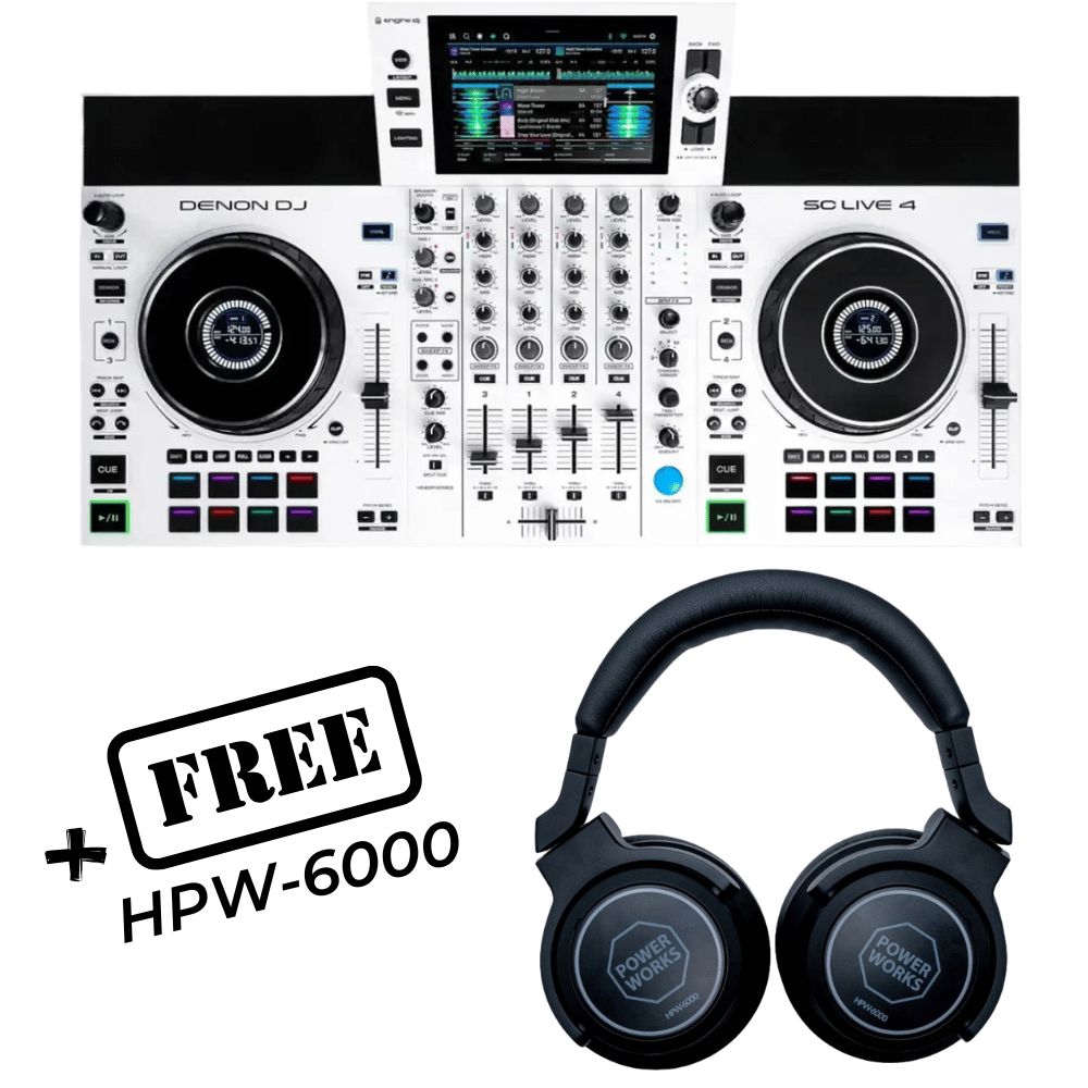 Denon SC Live 4 - WHITE (FREE POWERWORKS HPW6000) | Sound Select ZA