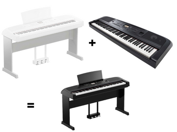 Yamaha DGX670 Portable Grand Piano + L-300B Stand