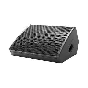 Black speaker on a white background