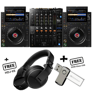 Alpha Theta CDJ3000X & DJM-750MK2 (FREE HDJ-X5 & 32GB USB)
