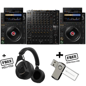 Alpha Theta CDJ3000X & DJM-V10 (FREE HDJ-F10 & 32GB USB)