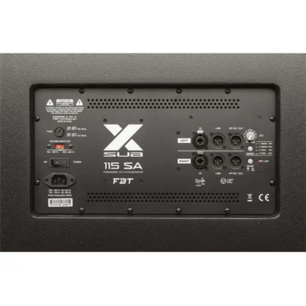 FBT X-Sub115SA – 15″ Active Subwoofer (1200W RMS)