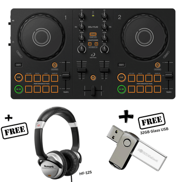Alpha Theta DDJ-FLX2 (FREE NUMARK HF125 & 32GB USB)