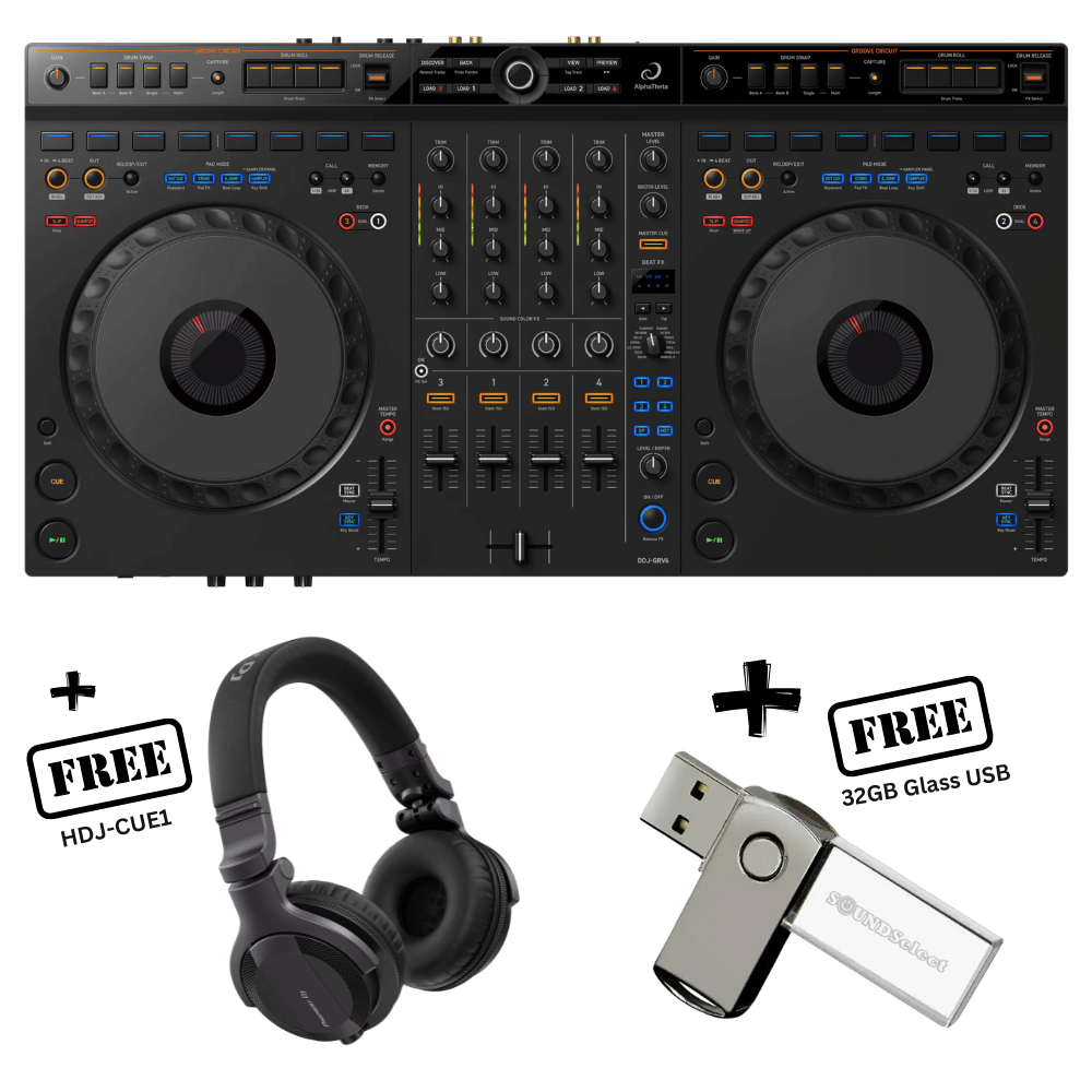 Alpha Theta DDJ-GRV6 (PIONEER HDJ-CUE1 & 32GB USB)