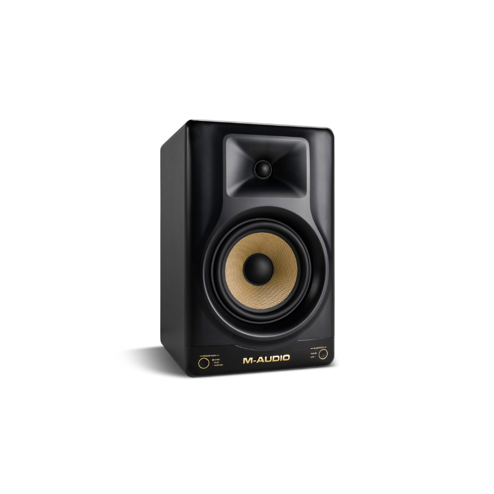 M-Audio studio monitor speaker on a white background