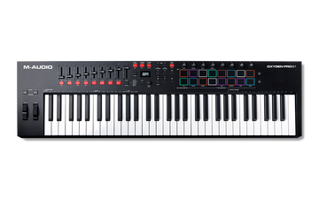 M-Audio keyboard on a white background