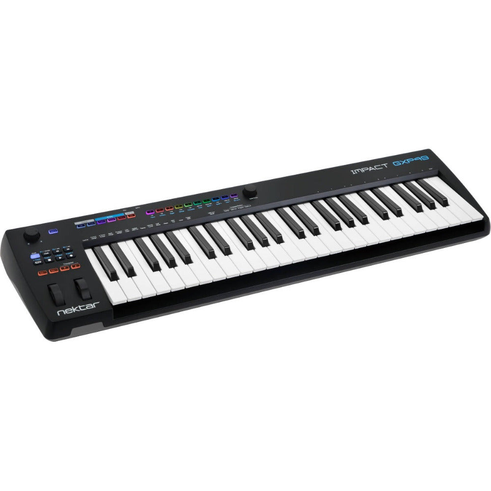 Keyboard controller with Nektar branding on a white background