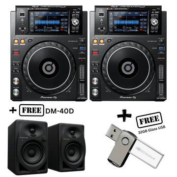 Pioneer XDJ1000 MK2 - PAIR (FREE PIONEER DM-40D BT & 32GB USB)