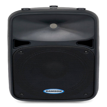 Black Samson speaker on a white background