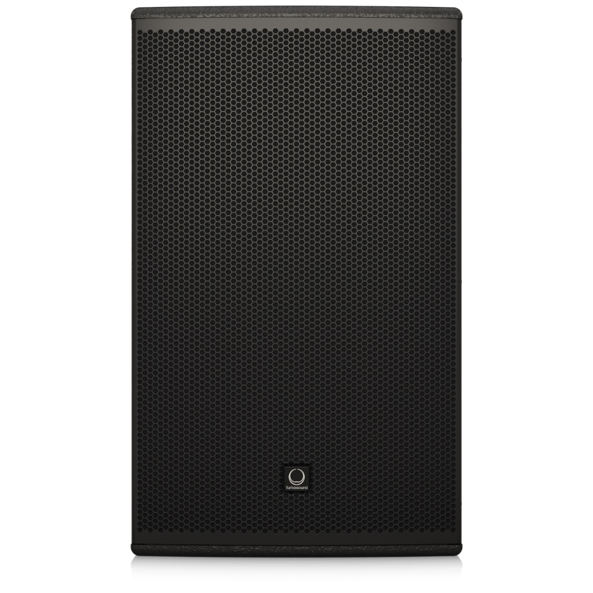 Black speaker on a white background