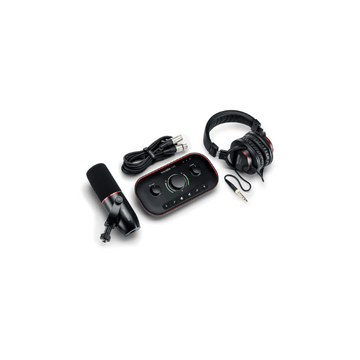 FOCUSRITE Vocaster Two Studio USB-C Podcasting Audio Interface Bundle
