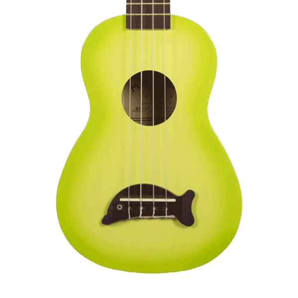 Kala MKSD Makala Dolphin Soprano Ukulele Green Apple Burst | Sound