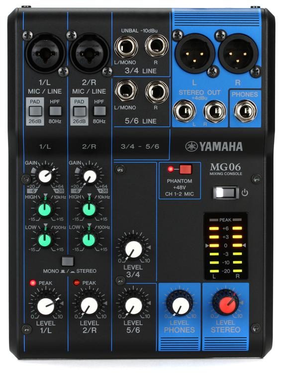 Yamaha MG06 Analog Mixer