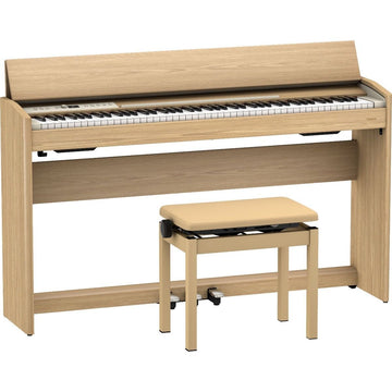 Roland F701 Digital Home Piano – Light Oak