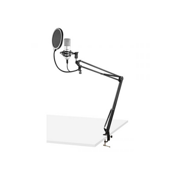 Vonyx – CMS300S STUDIO SET TITANIUM CONDENSER MIC WITH STAND & POP FILTER