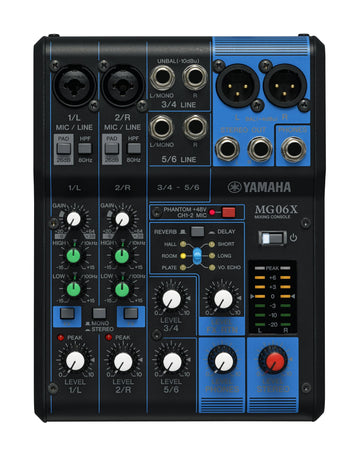 Yamaha MG06X 6-Channel PA Mixer with Effects