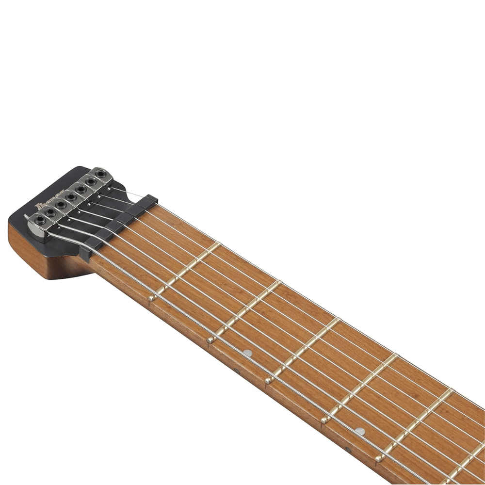 Demo Ibanez Q547-BMM 7-String Quest Headless - Blue Chameleon Metallic Matte