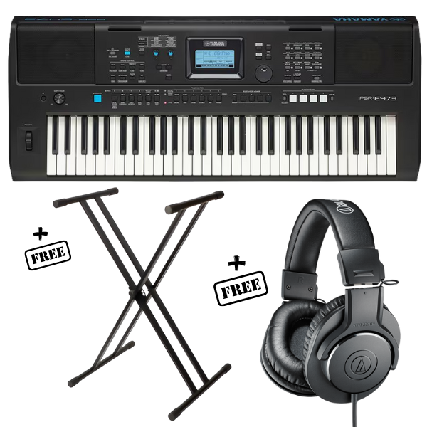 Yamaha PSR E473 Bundle