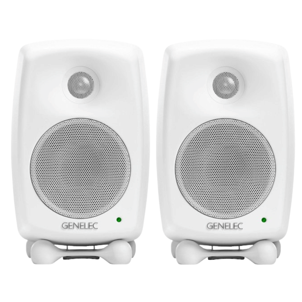 Genelec 8020DW Bi-Amplified Studio Monitor (Pair, White)