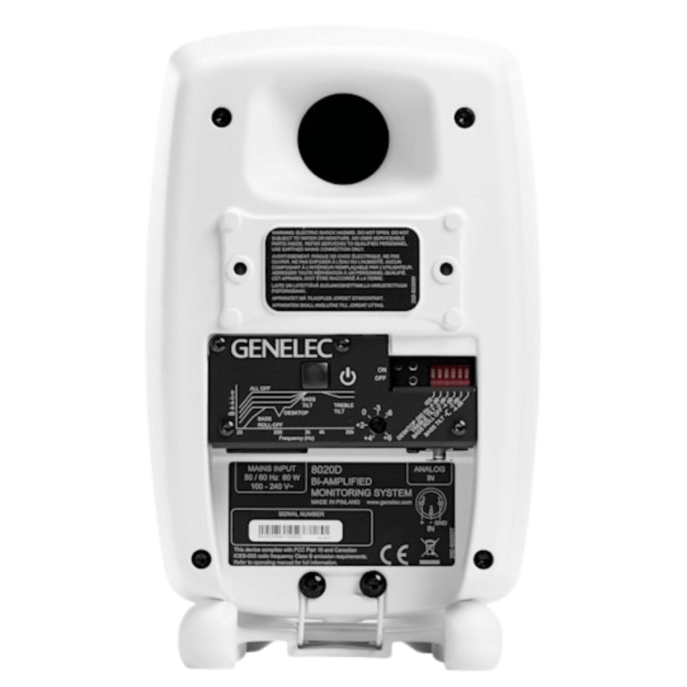 Genelec 8020DW Bi-Amplified Studio Monitor (Pair, White)