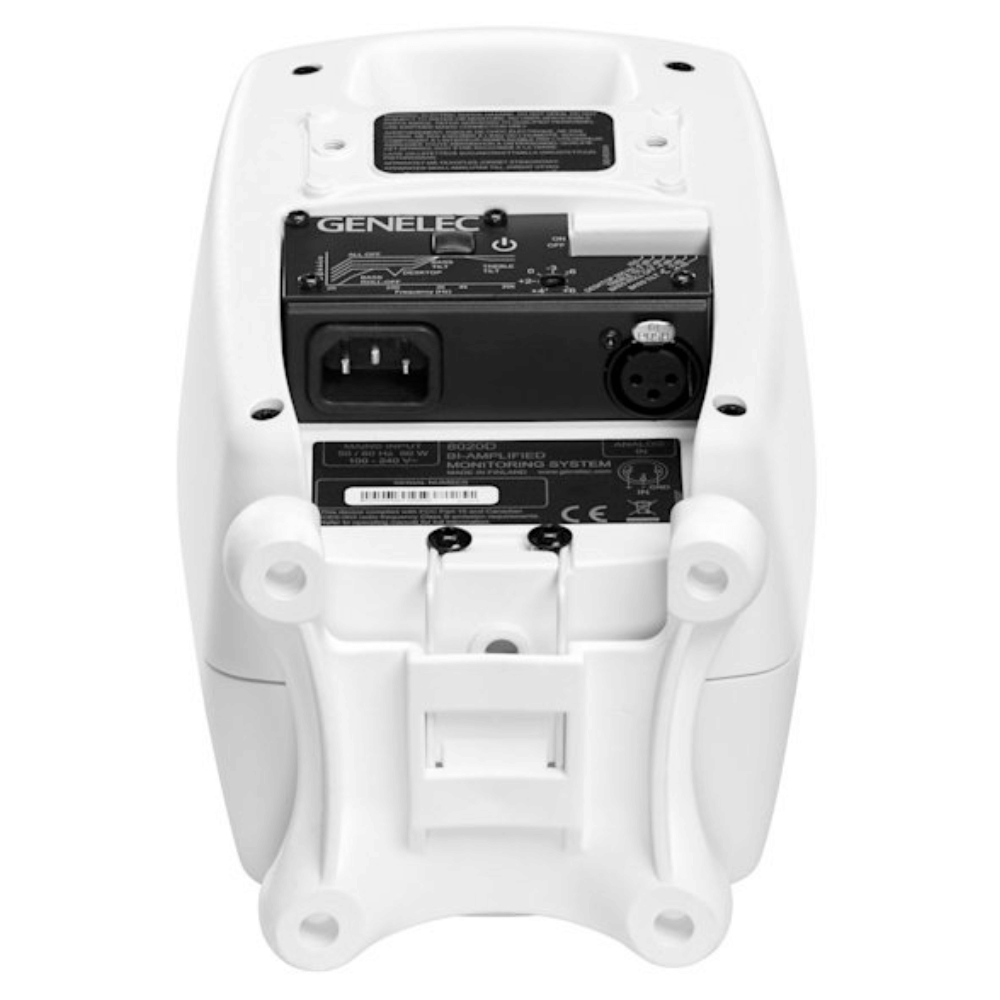 Genelec 8020DW Bi-Amplified Studio Monitor (Pair, White)
