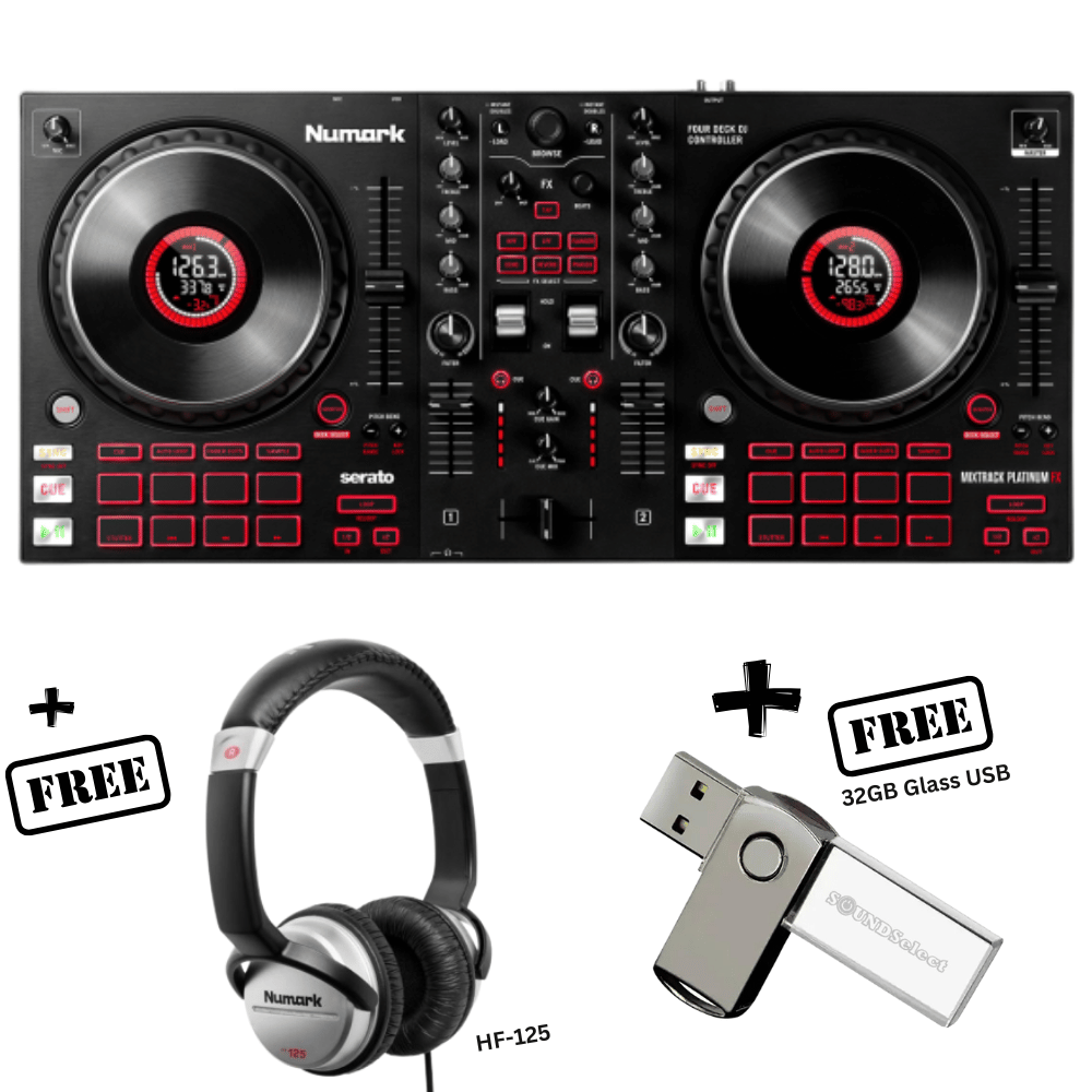 Numark Mixtrack Platinum FX (FREE NUMARK HF125 & 32GB USB)