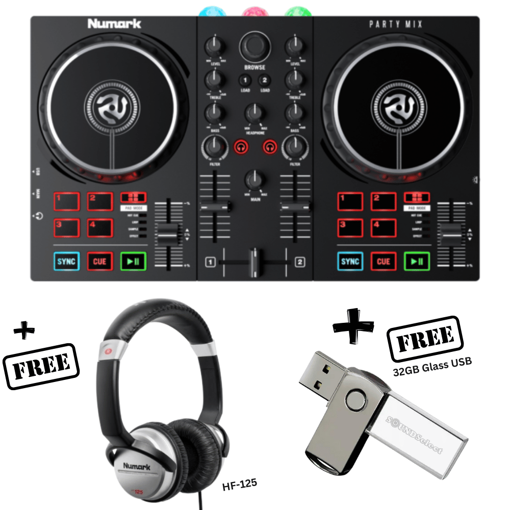 Numark Partymix II (FREE NUMARK HF125 & 32GB USB)