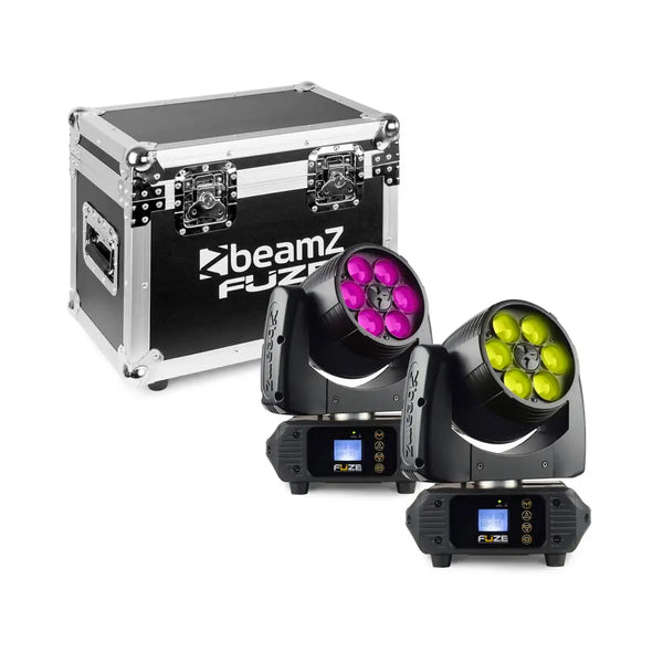Beamz FUZE610Z FUZE LED WASH MOVING HEAD ZOOM SET | Sound Select ZA