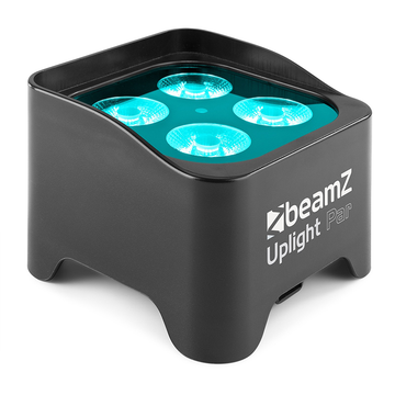 BEAMZ BBP90 LED BATTERY UPLIGHT PAR IP20 4x 4W RGBUV
