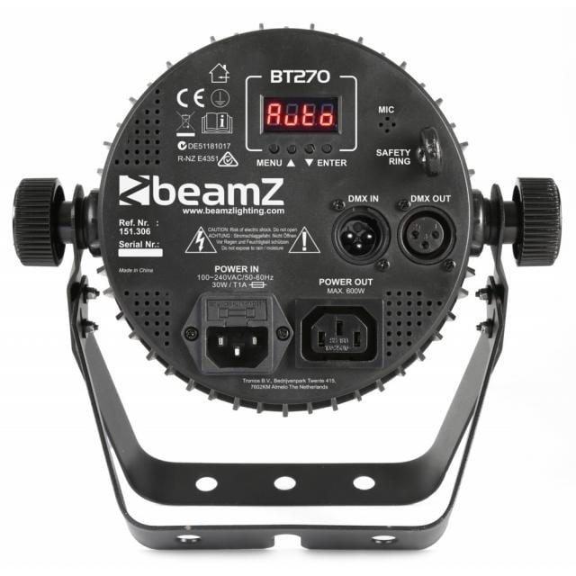 BeamZ BT270 LED Flat Par 7x6W 4-in-1 RGBW