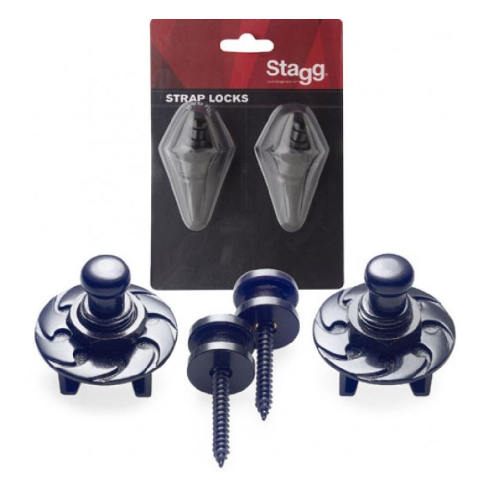 Stagg SSL1 BK Strap Locks (2pc)