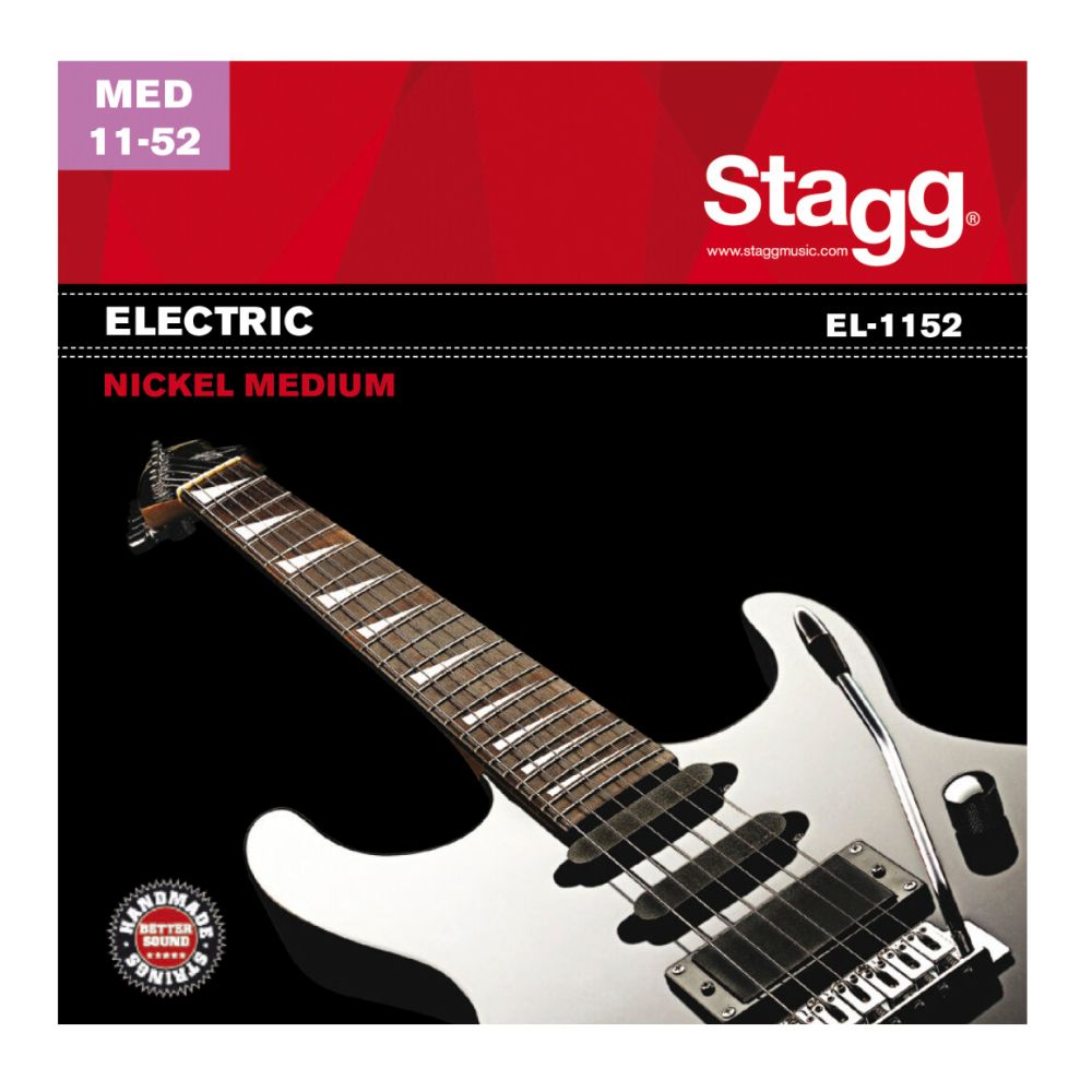 Stagg EL1152 Nickel Plated Electric 6-string Set - Medium