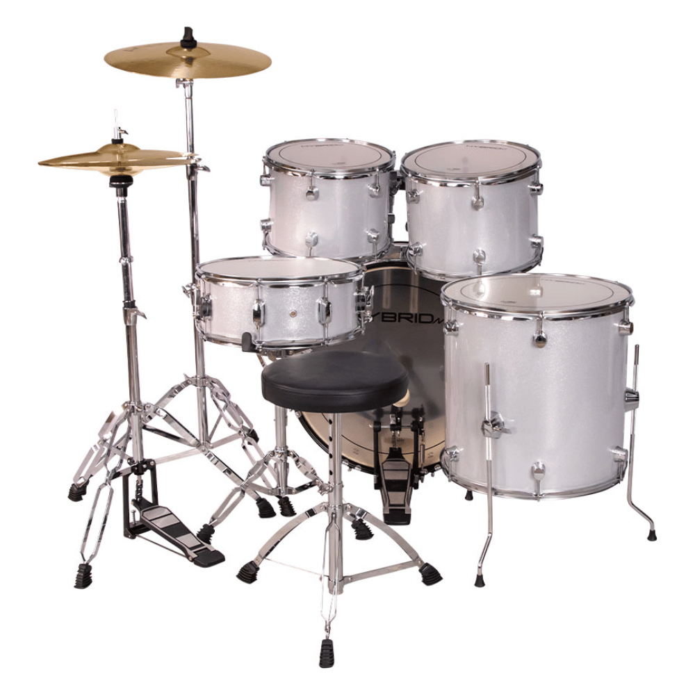 Hybrid MI HD5 – Lazer Silver Drum Kit