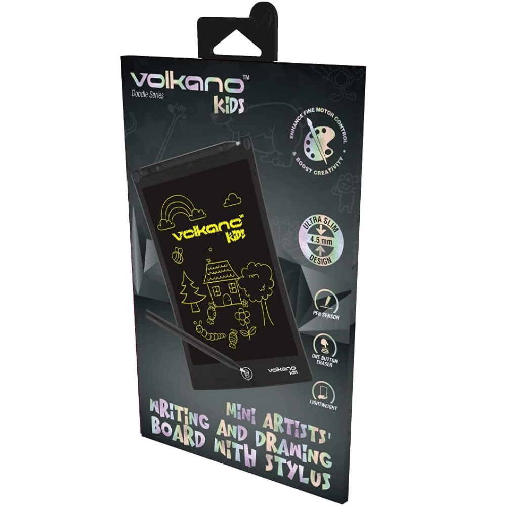 Volkano Doodle Series Kid's 8.5-Inch Writing and Drawing Board, Black