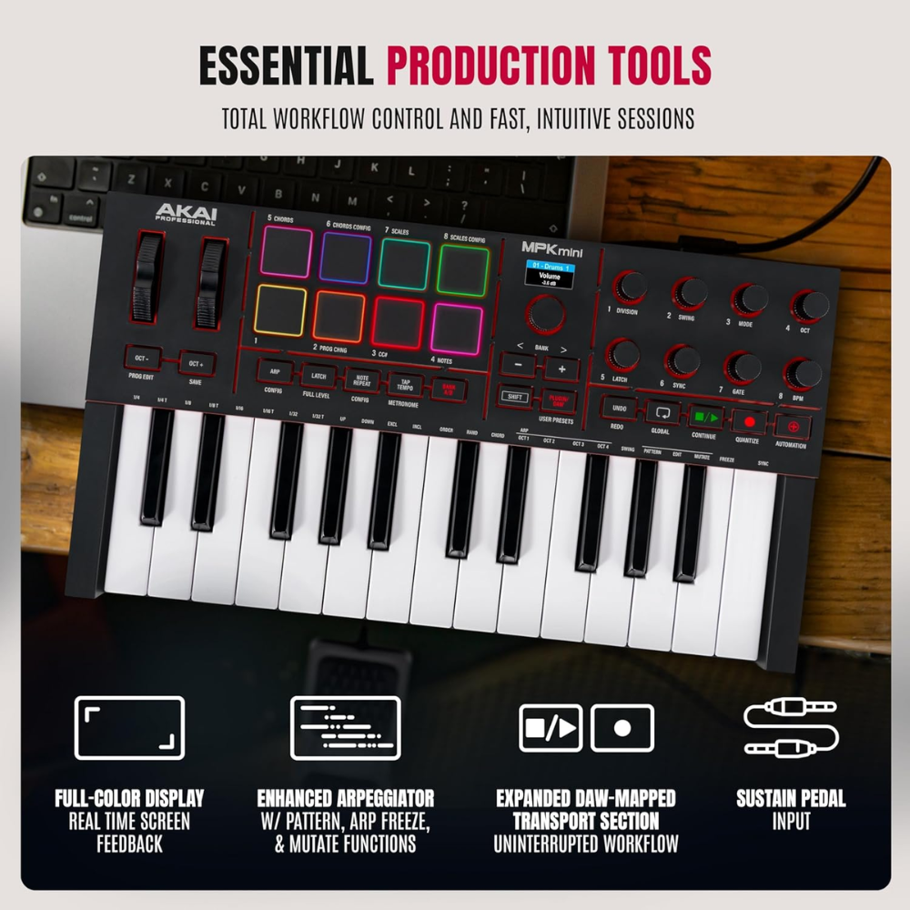 Akai Professional MPK Mini 4 Black – Sound Select ZA