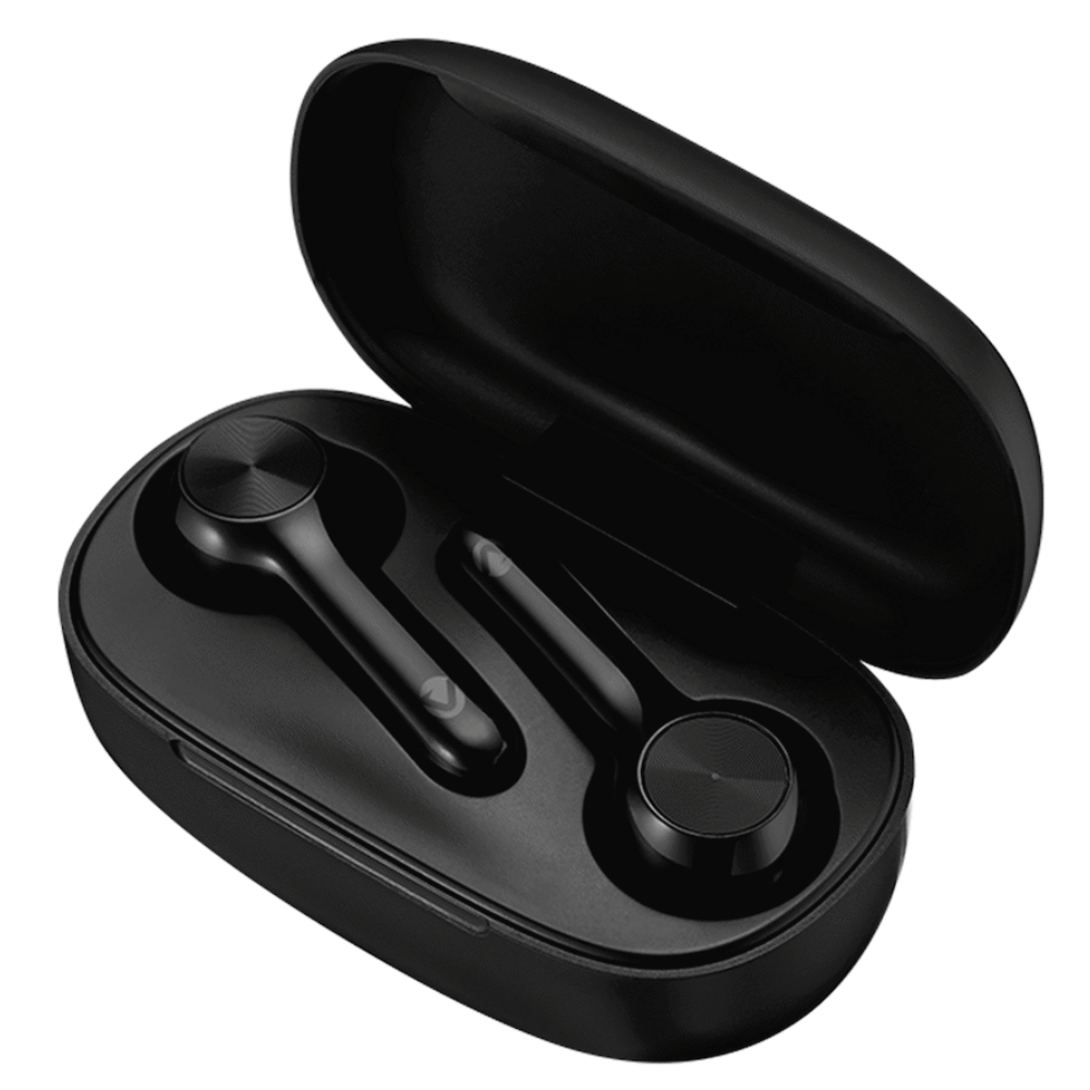Volkano Libra Series TWS Earphones + Charging Case – Black