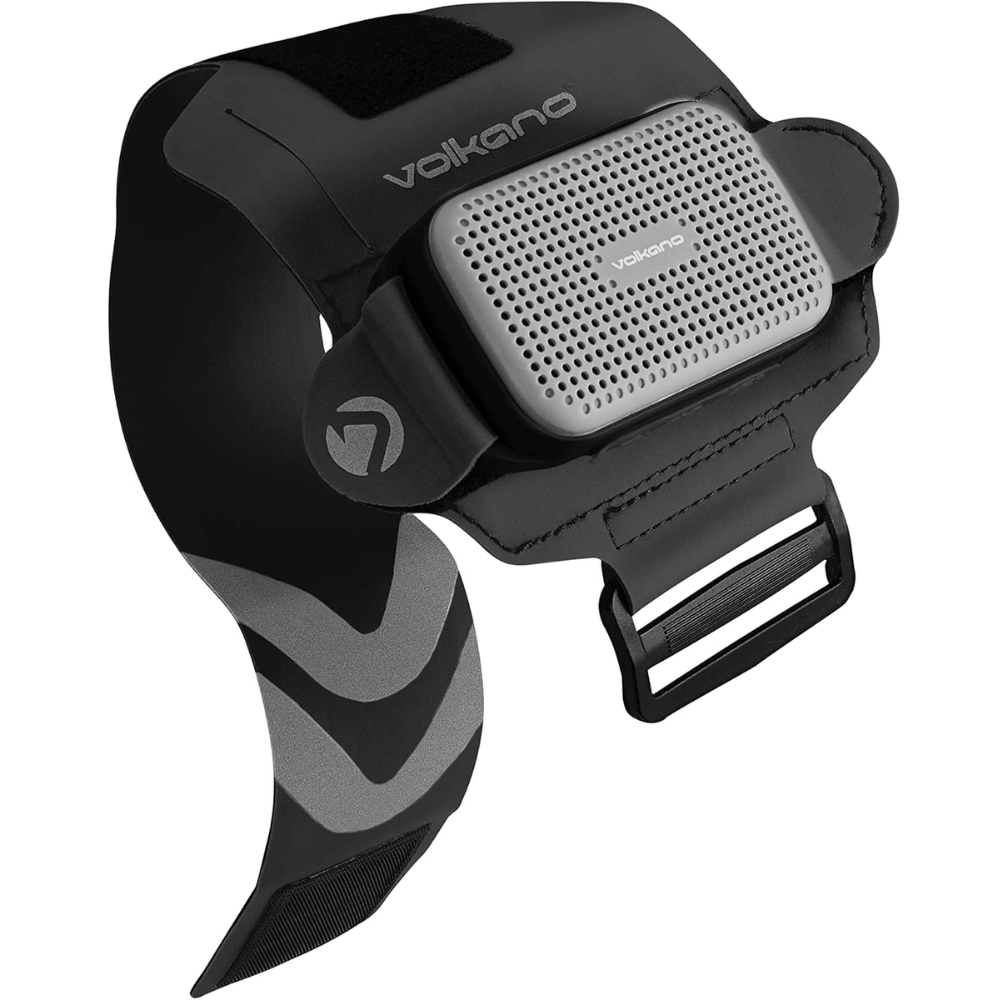 Volkano Pumped Series Wearable Bluetooth Speaker, Black/Grey
