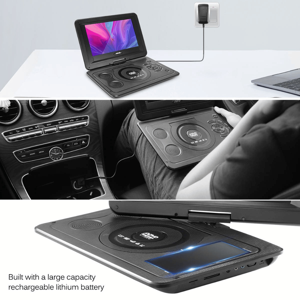 Latest 13.9 Inch Portable DVD EVD Player with TV FM USB Game Function (DEMO, OPEN BOX, NO WARRANTY) (Online Auction)