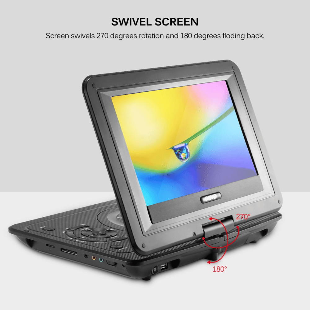 Latest 13.9 Inch Portable DVD EVD Player with TV FM USB Game Function (DEMO, OPEN BOX, NO WARRANTY) (Online Auction)
