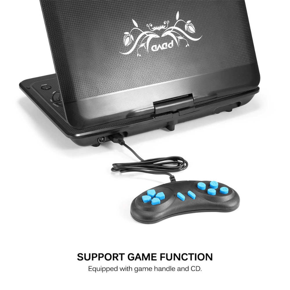 Latest 13.9 Inch Portable DVD EVD Player with TV FM USB Game Function (DEMO, OPEN BOX, NO WARRANTY) (Online Auction)