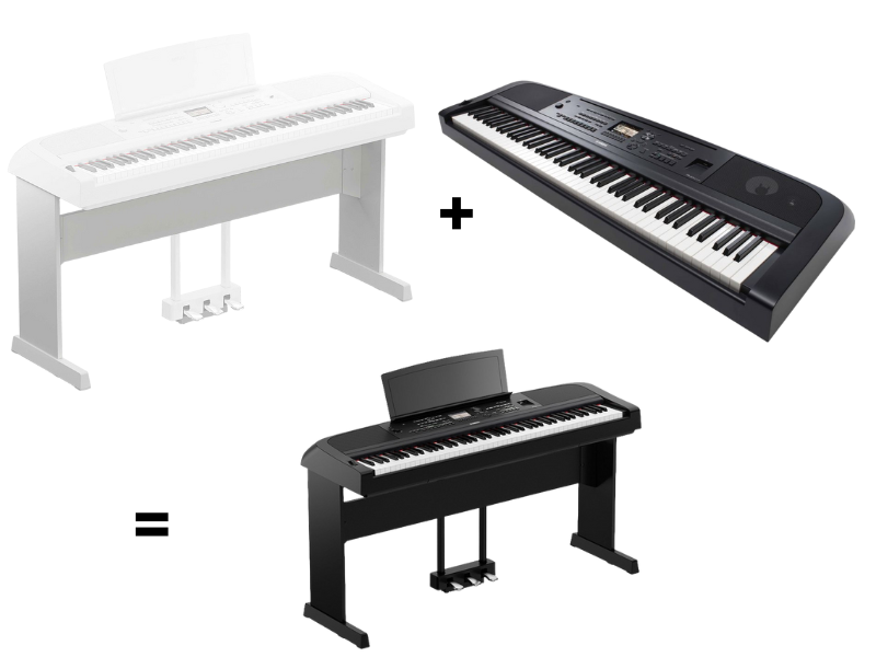 Yamaha DGX670 Portable Grand Piano + L-300B Stand