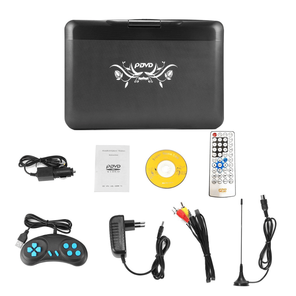 Latest 13.9 Inch Portable DVD EVD Player with TV FM USB Game Function (DEMO, OPEN BOX, NO WARRANTY) (Online Auction)