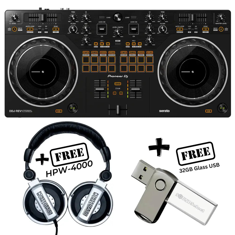 Pioneer DDJ-REV1 (FREE POWERWORKS HPW-4000 & 32GB USB)