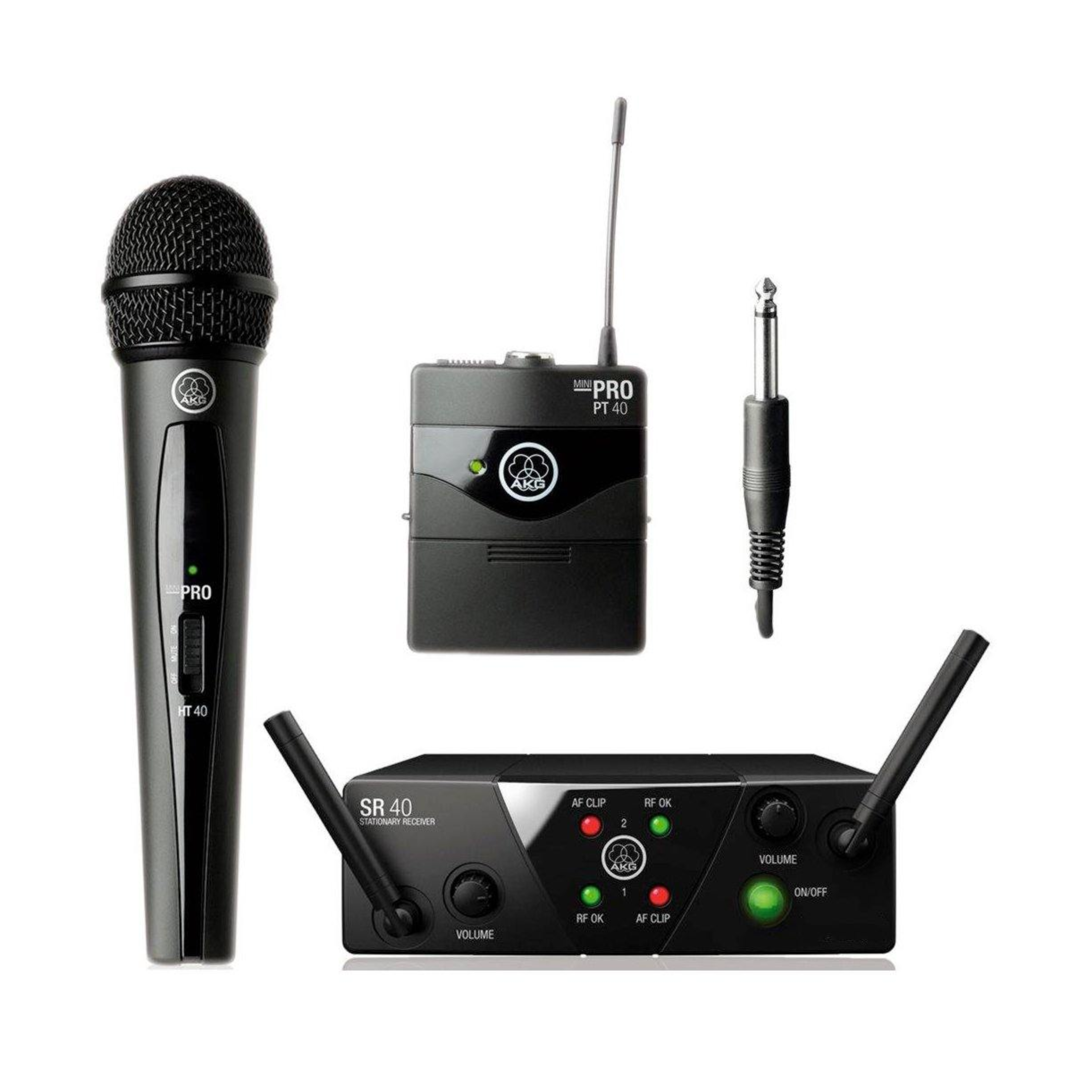Demo AKG WMS40 MINI-2 Mix – Wireless Handheld & Bodypack Set