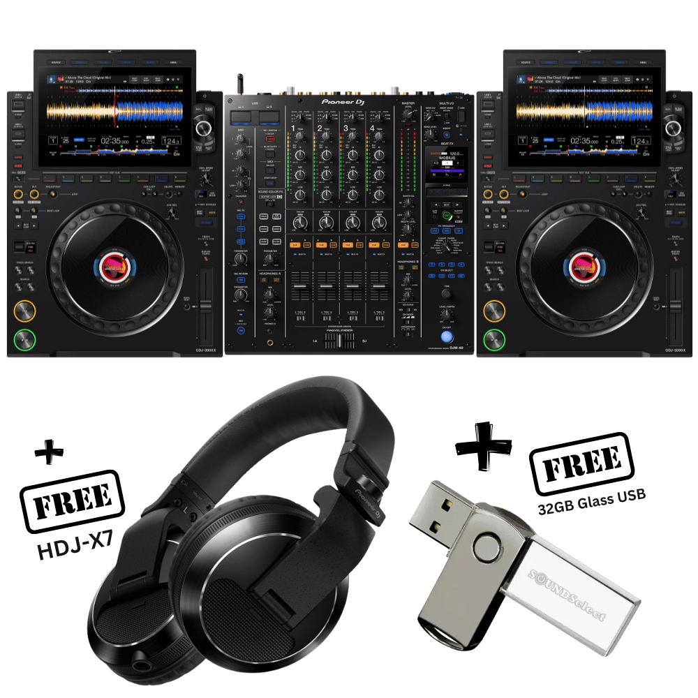 Alpha Theta CDJ3000X & DJM-A9 (FREE HDJ-X7 & 32GB USB)