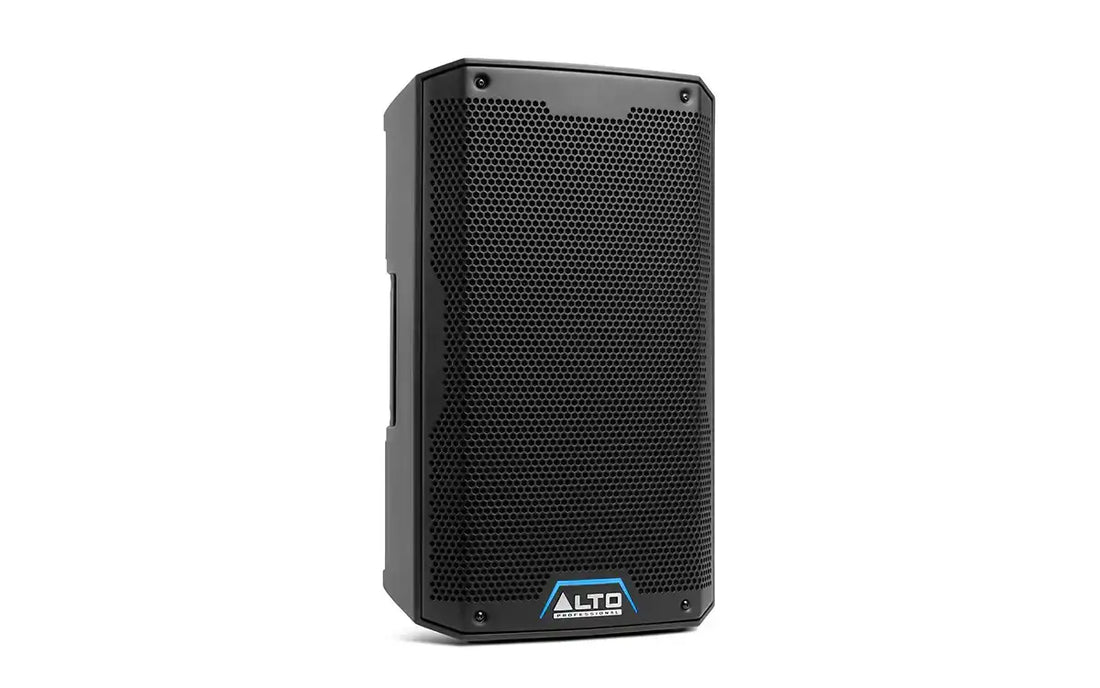 Black Alto speaker on a white background