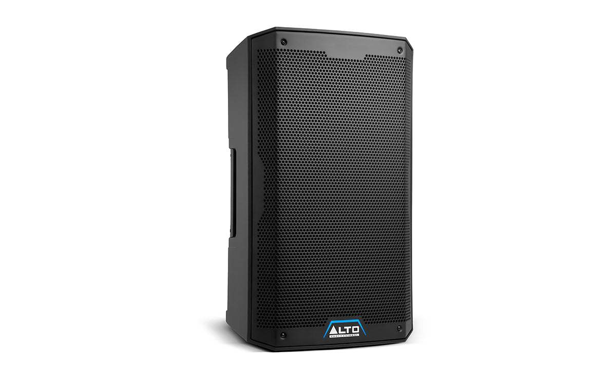 Black Alto speaker on a white background