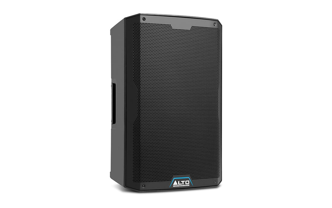 Black Alto speaker on a white background
