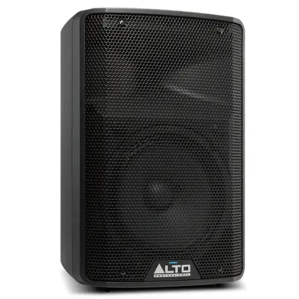 Black Alto speaker on a white background