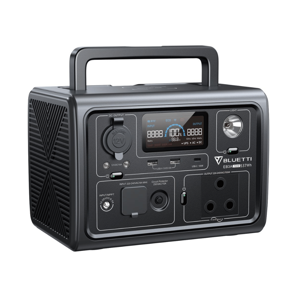 Bluetti EB3A 600W Portable Power Station 268WH (DEMO, OPEN BOX, NO WARRANTY)